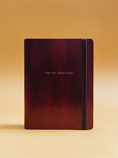 BURGUNDY DOS MIL VEINTIDOS  WEEKLY PLANNER